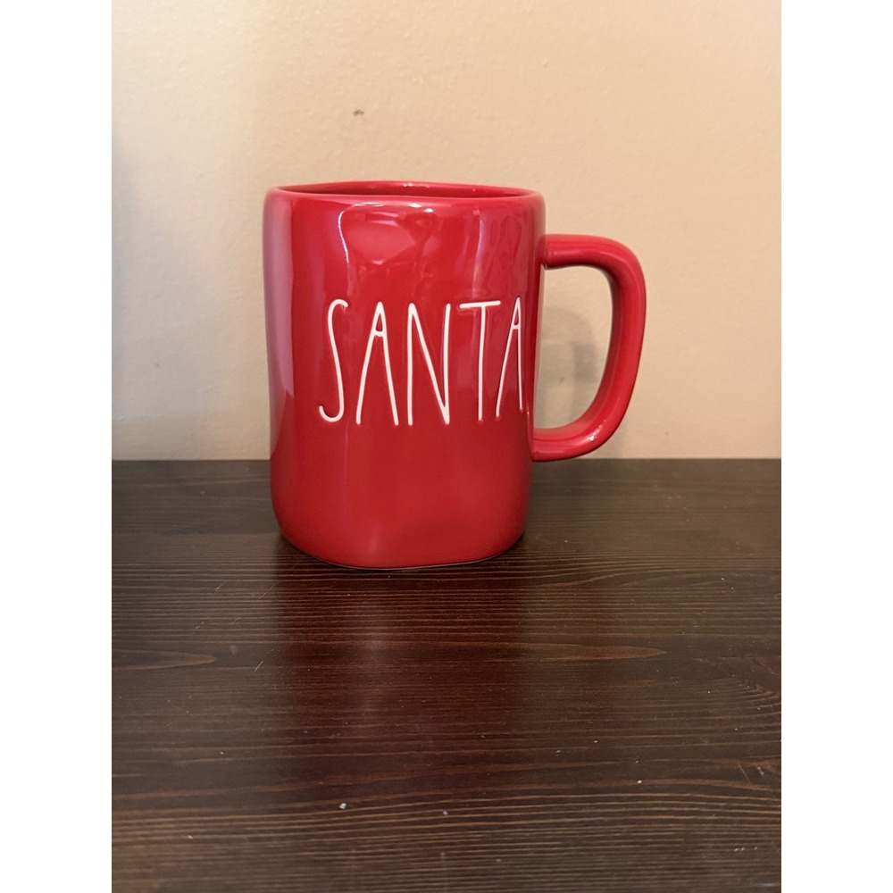 Rae Dunn Red Santa Mug
